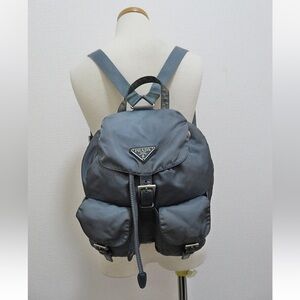 Prada Charcoal Backpack for Men